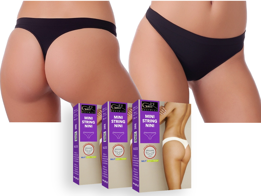 

Bezszwowe Stringi damskie Gatta Nini 3szt. r L