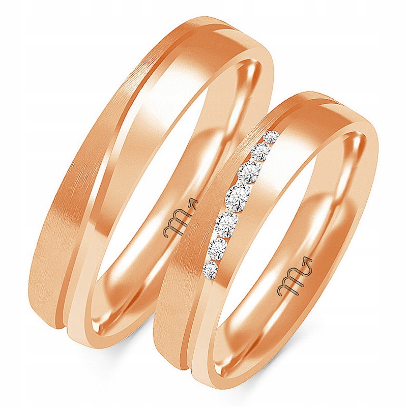 Zlaté Prsteny 14K 5 mm Brylant id OE-222