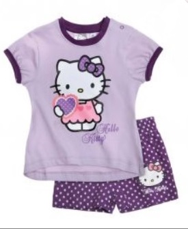 

Hello Kitty Komplet koszulka i spodenki fiolet 68