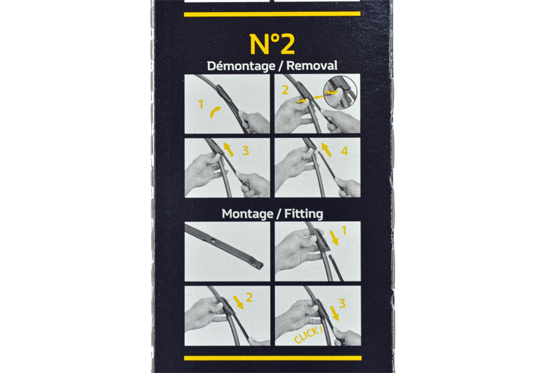 PIÓRA WYCIERACZKI RENAULT SCENIC II 2005- ORYGINAŁ Strona zabudowy przód