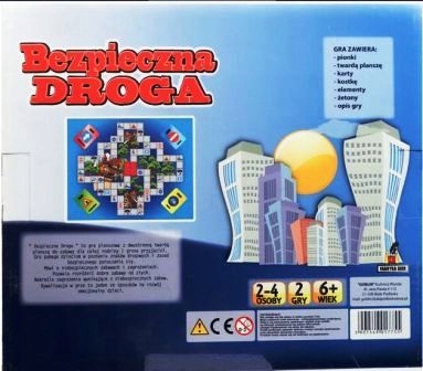 BEZPIECZNA DROGA GRA PLANSZOWA EDUKACYJNA ZNAKI DROGOWE KARTA ROWEROWA EAN (GTIN) 5901549017755