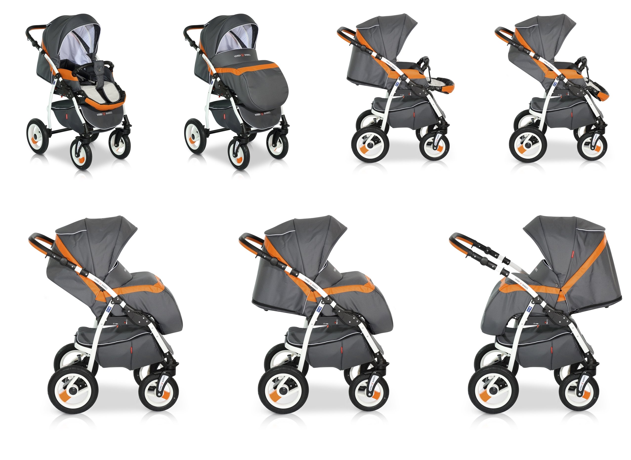 WÓZEK DZIECIĘCY VERDI OPTIMA 3W1+TORBA + DODATKI!! Stelaż Metalowy