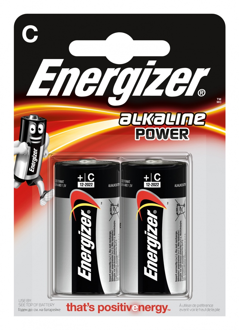 

Bateria Energizer Alkaline Power C, LR14 1,5V, 2SZ