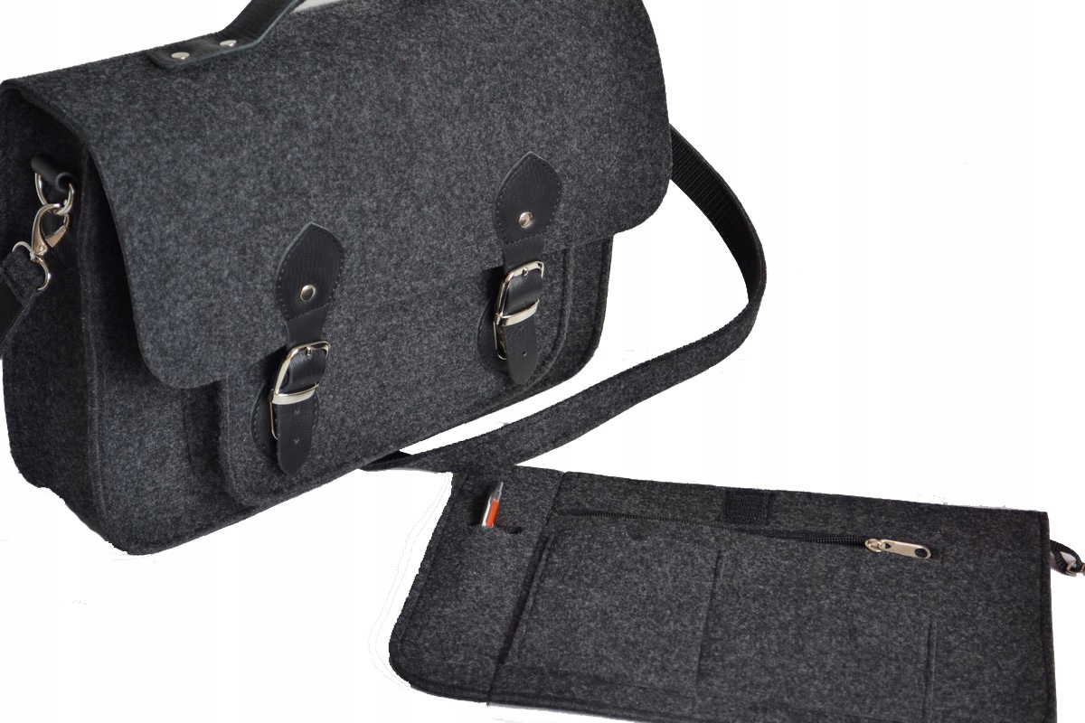 Aktówka filcowa 17 cali - Torba na laptopa 17 cali Płeć uniseks