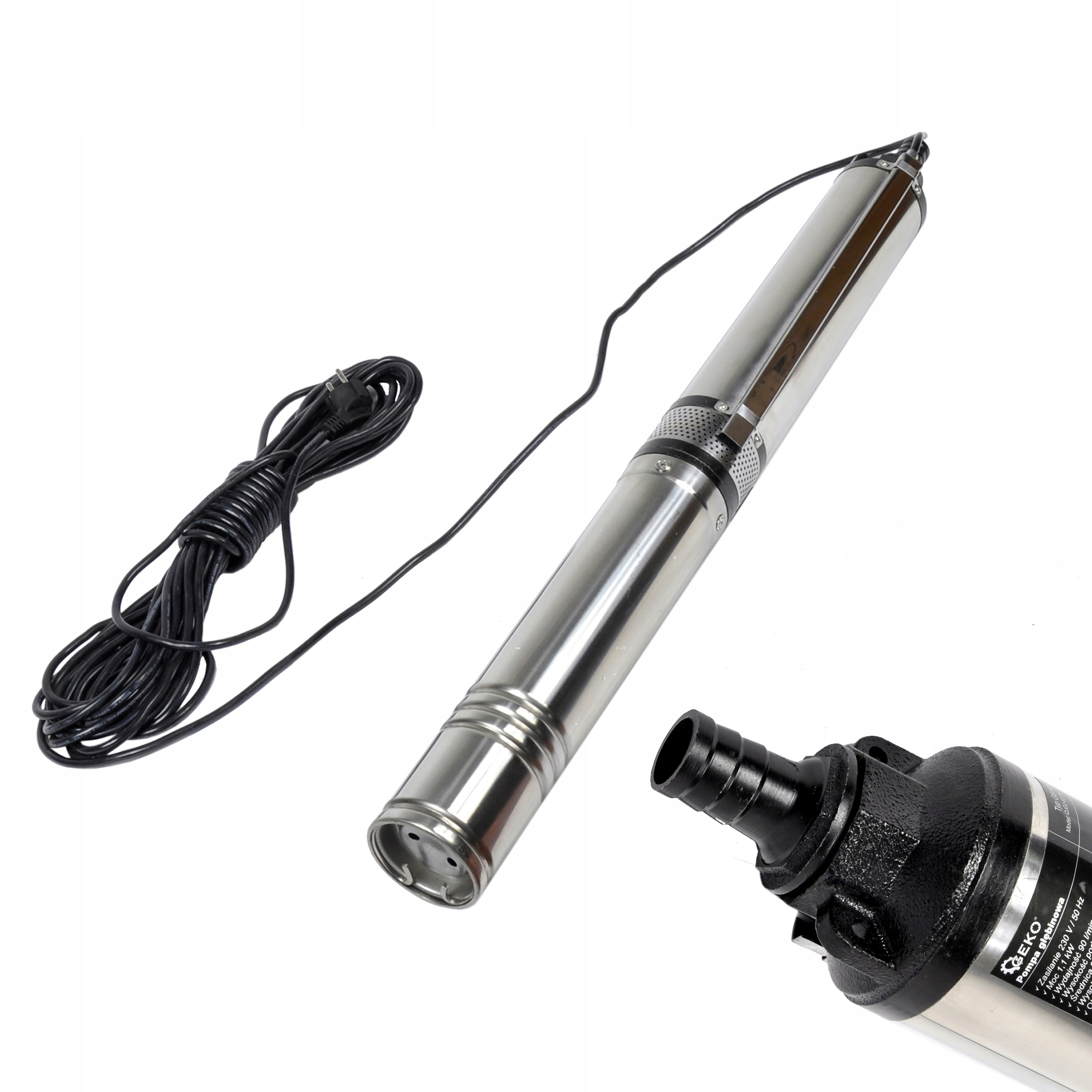

Pompa Głębinowa Do Wody 1100W 1,1kW 90l/min 95mm