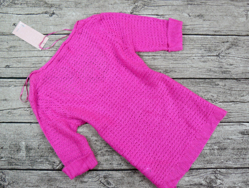 TALLY WEIJL NOWY SWETER SWETEREK KRÓTKI RĘKAW XXS Wzór dominujący bez wzoru