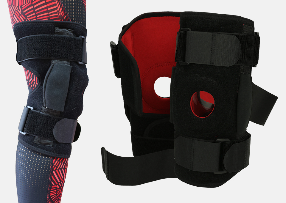 054A ORTEZA kolana STABILIZATOR z szynami +zawiasy Strona uniwersalne