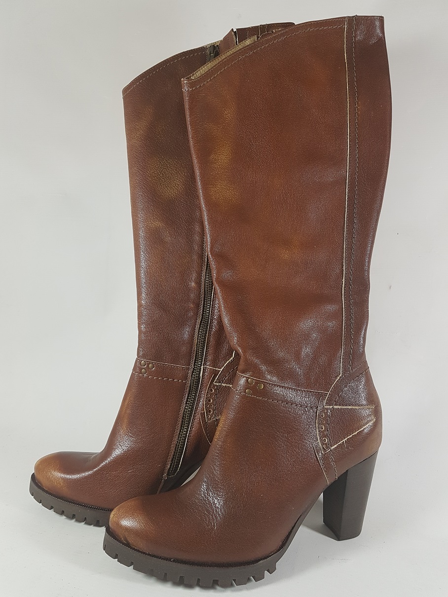 Deode Dámské Kozačky Kůže Vel 39