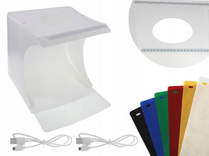 

Namiot Fotograficzny Bezcieniowy 23cm Lampy Led