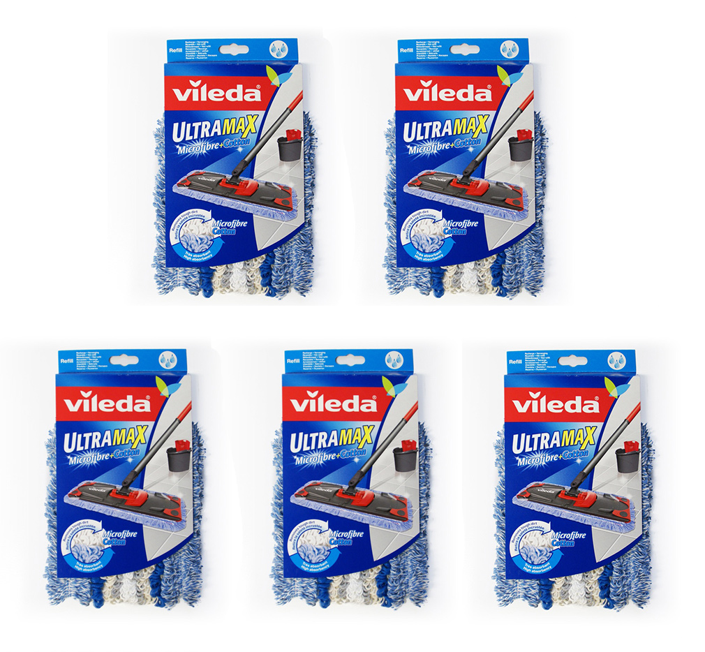 

Vileda 5x Wkład Mop Ultramax Ultramat Micro Cotton