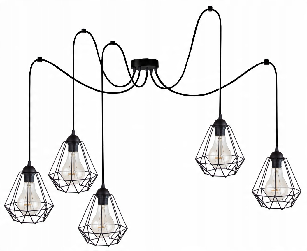 

Wisząca Sufitowa Lampa Żyrandol Diament Pająk 5