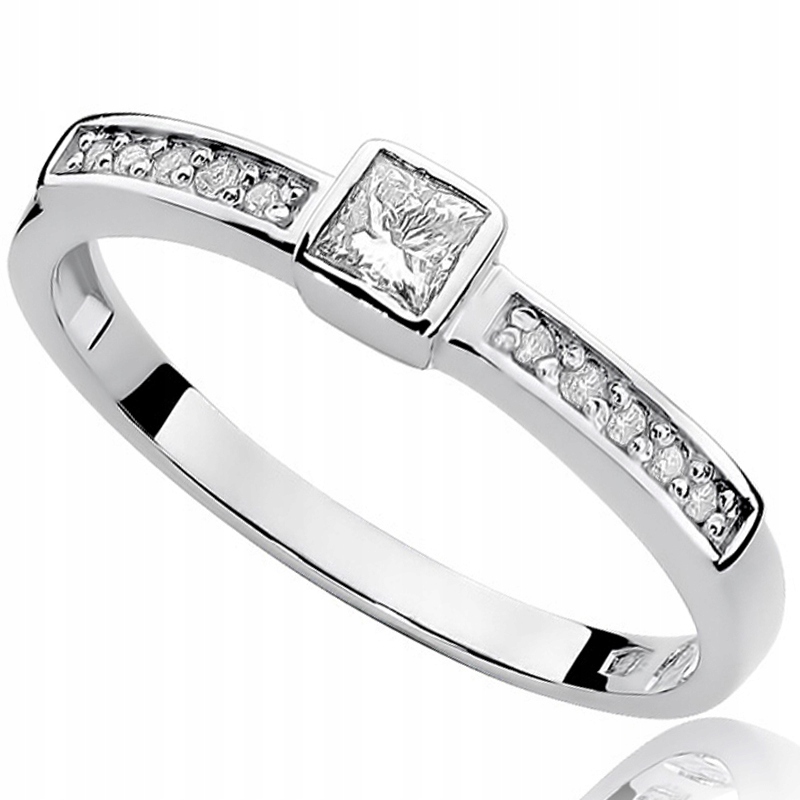 

Zaręczynowy Pierścionek Złoty Z Brylantami 0,24ct