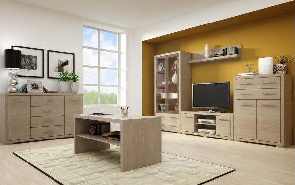 Komoda 108 cm santana ciemna 4 drzwi półka VS-5 Kolor frontów inny kolor