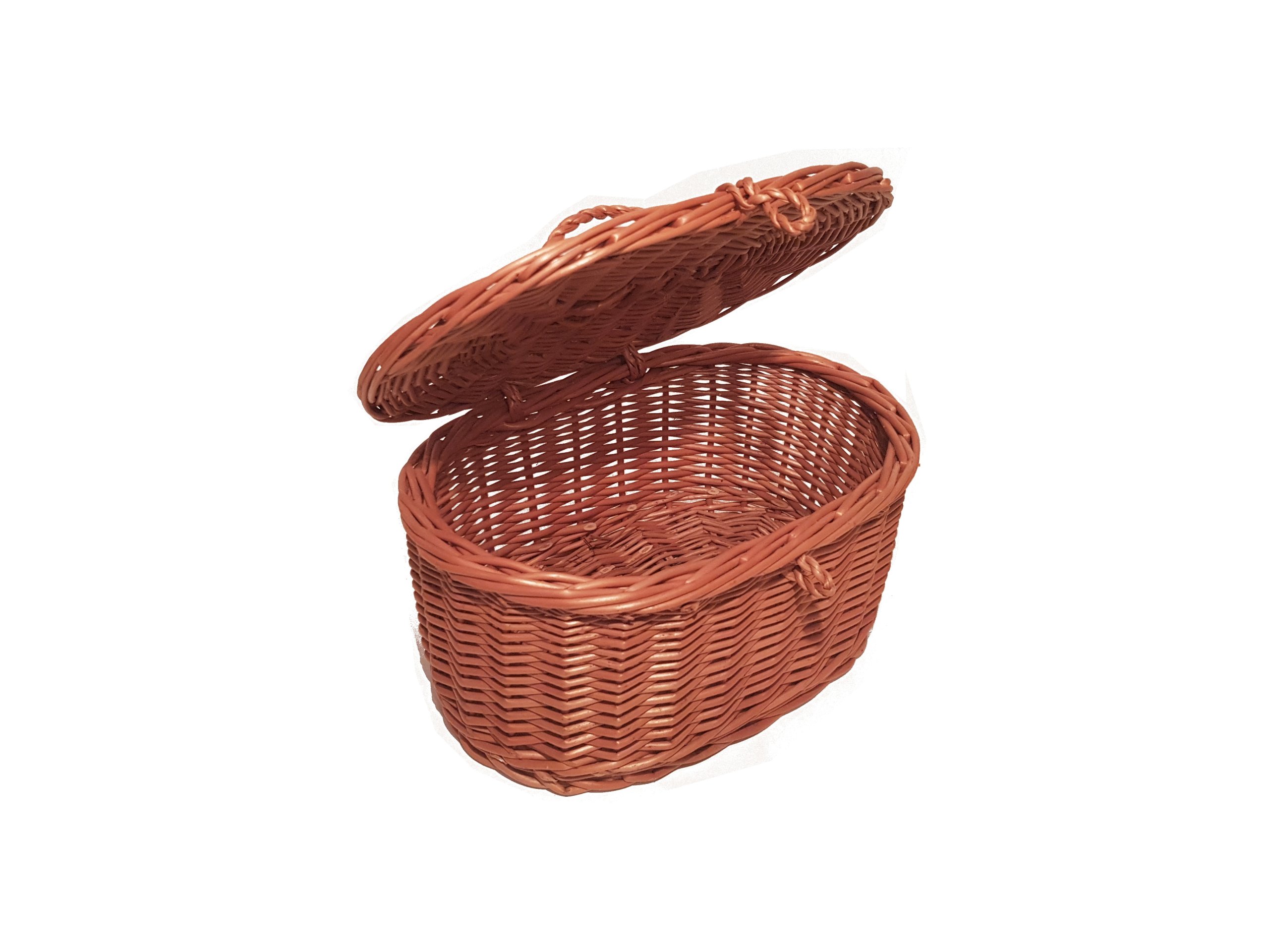 Kasetka wiklinowa Puzderko prezent Koszyk ZAMYKANE