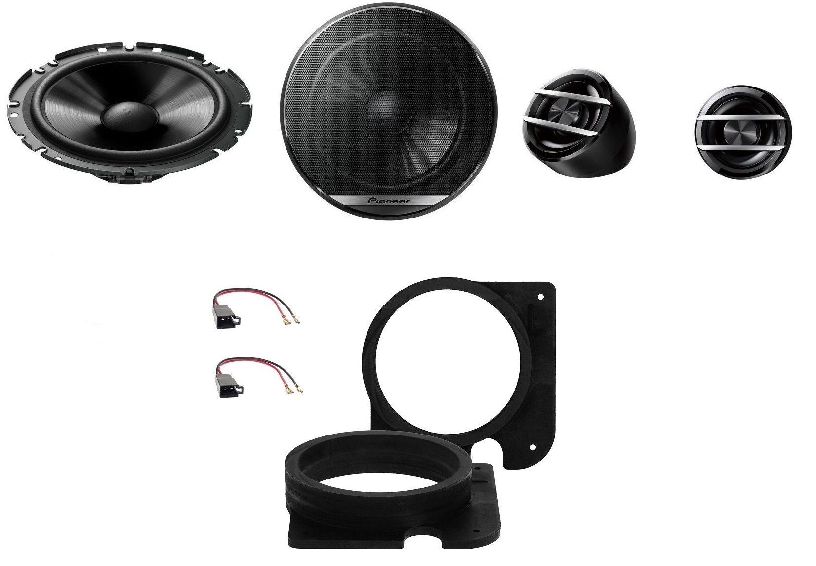 Basové výškové reproduktory Vw Golf III 3 Vento 165 mm Pioneer TS-G170C