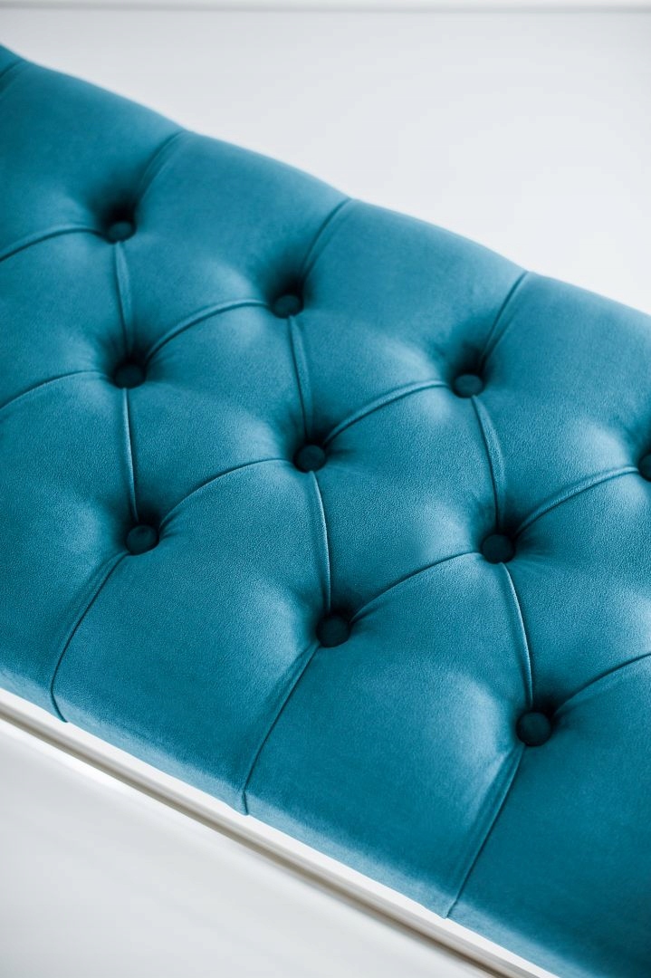 70 Producent Ławka Pikowana Turkus EMRA WOOD Montaż meble złożone