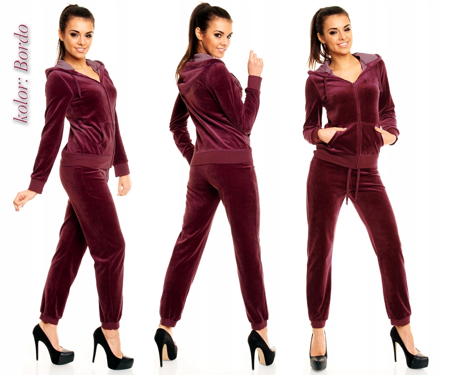 DRESY WELUROWE 8 KOLORÓW dres welurowy FIOLET 2XL Rozmiar XXL