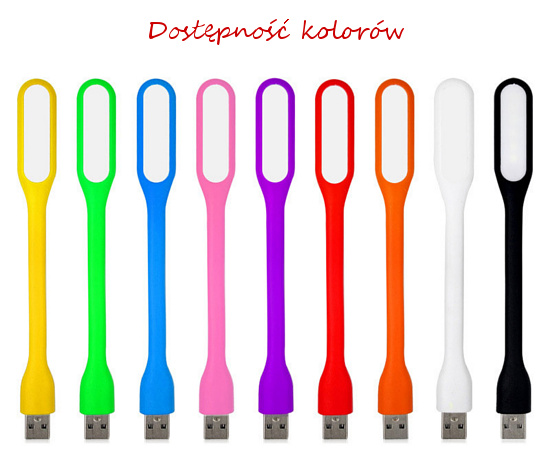 LAMPKA SILIKONOWA USB DO LAPTOPA 6 LED 9 KOLORÓW EAN (GTIN) 5903857463248