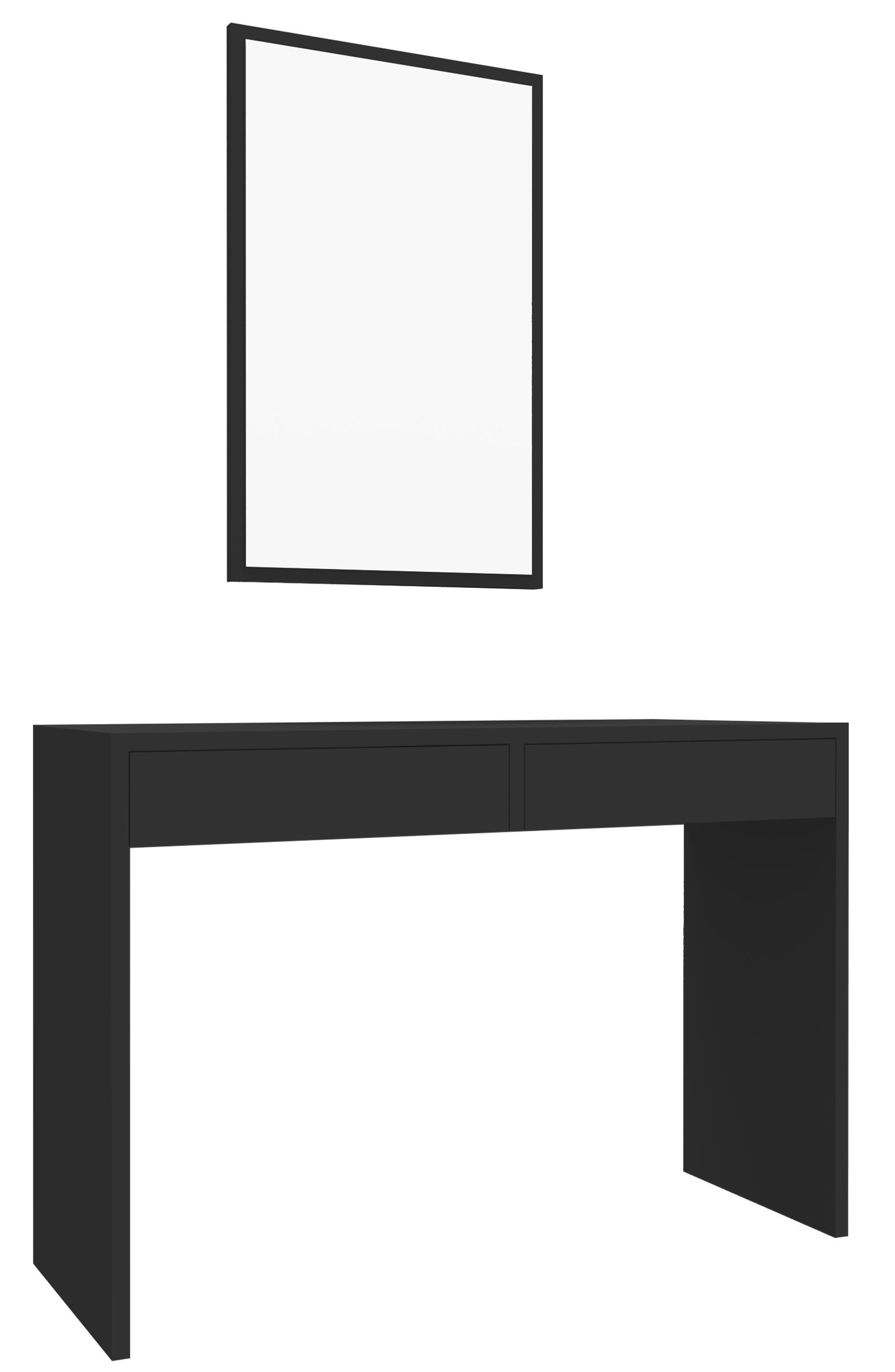 Toaletní Stolek kosmetický Astral Černý se zrcadlem Ufc