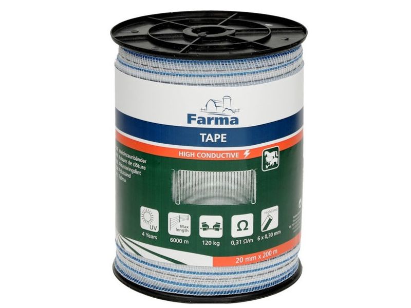 TASMA PASTUCHA WZMOCNIONA ELEKTRYZATORA OGRODZENIA