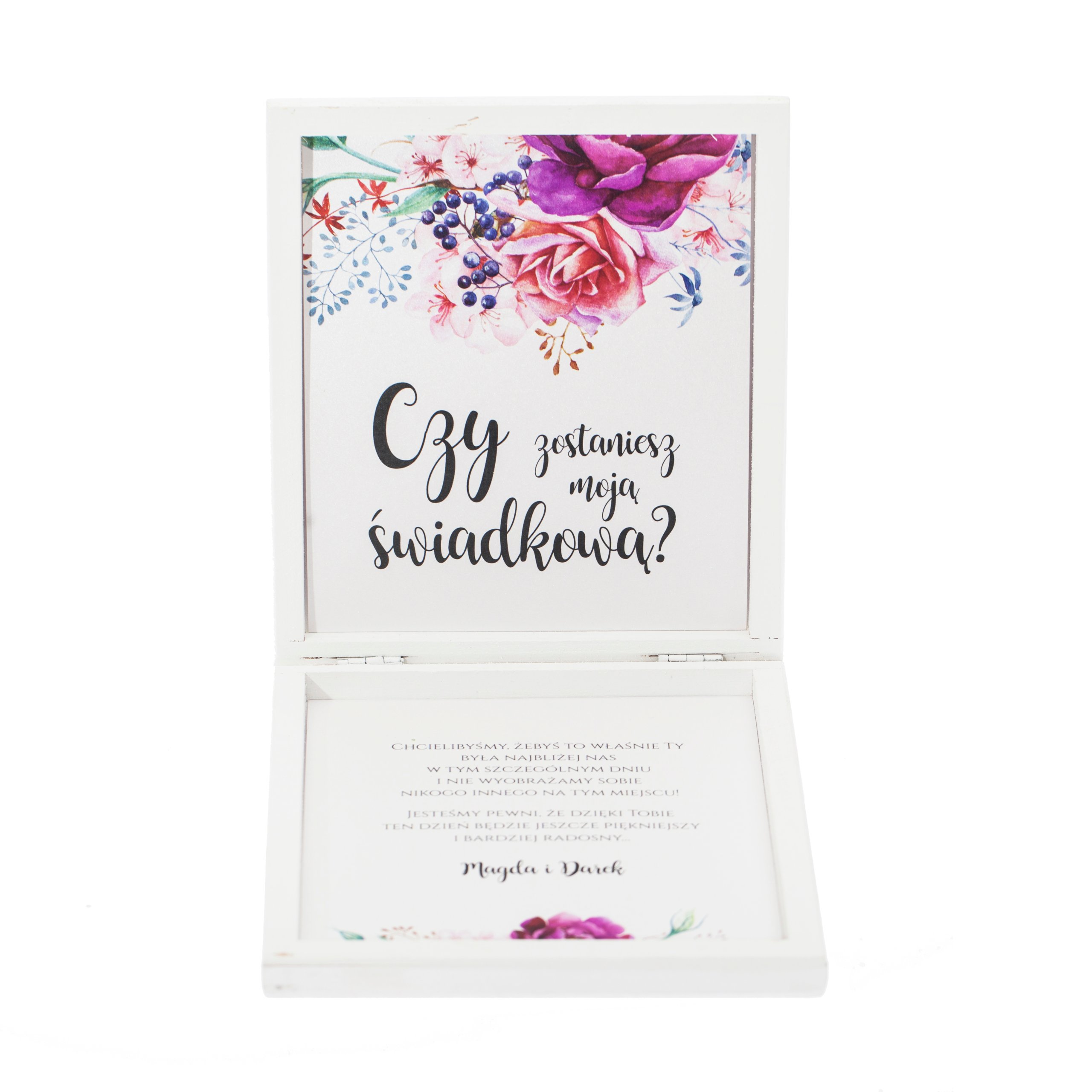 Zaproszenia dla świadków starostów w pudełku R10 Kod producenta R10