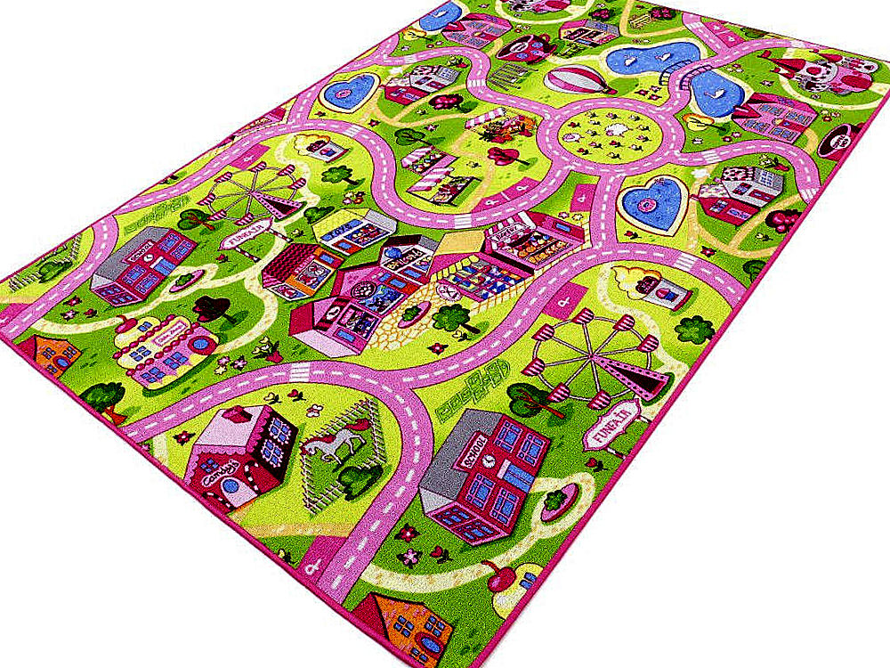 

Dywan 200X200 Dywany wieś City Ulice dziecka kolor