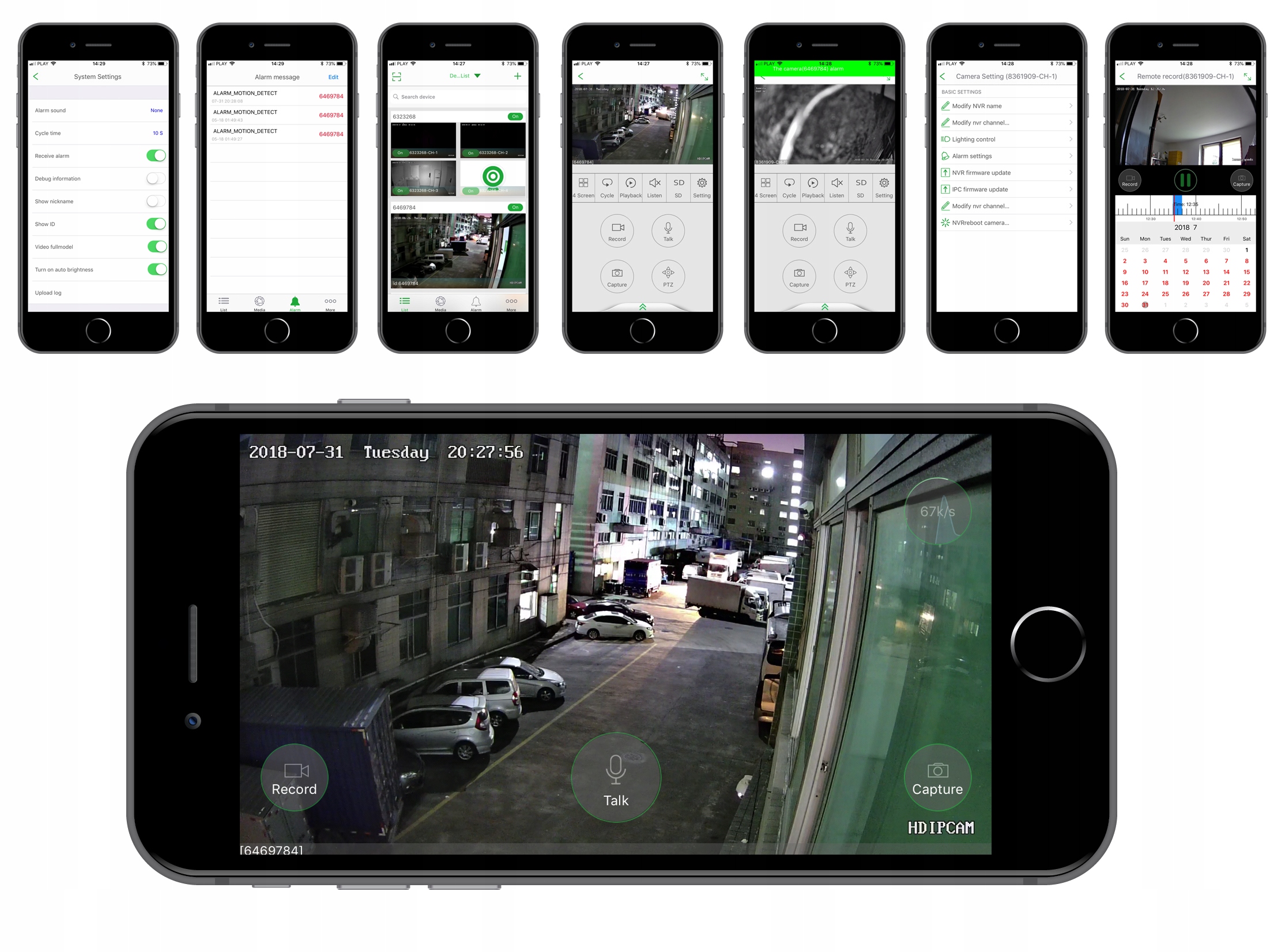 4x FULL HD SONY MONITORING H265+ NVR POE WDR IR Maksymalna liczba obsługiwanych dysków 1