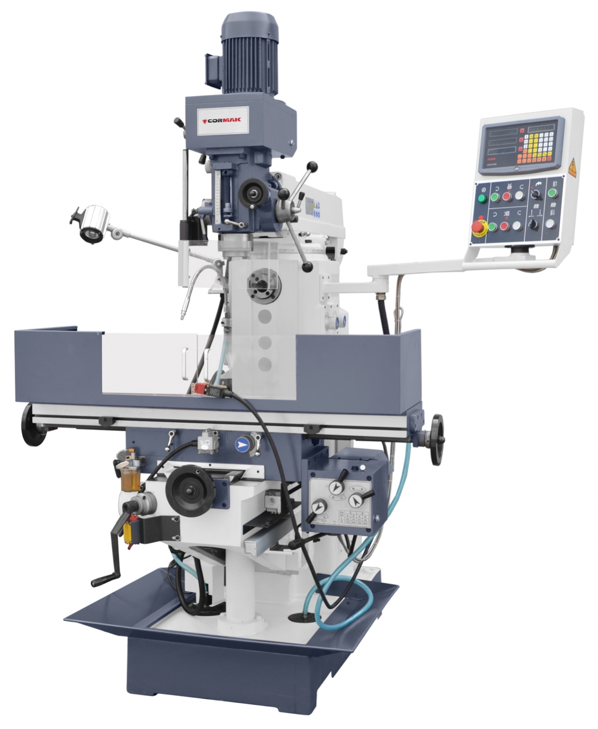 FREZARKA DO METALU CORMAK XZ6350ZB 1270X260 ODCZYT CYFROWY 2 WRZECIONA Marka Cormak