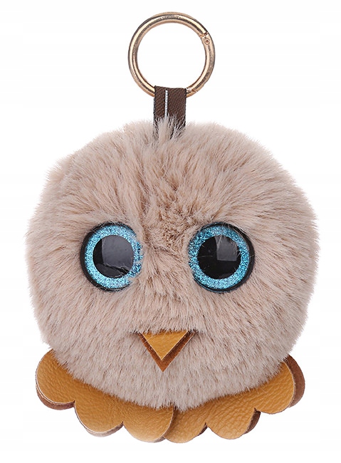 

Brelok Pompon Sowa Zawieszka Keychain Futerko