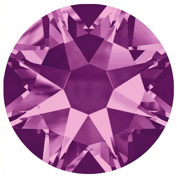 Swarovski 2088 Cyrkonie Ametyst F SS30 2szt