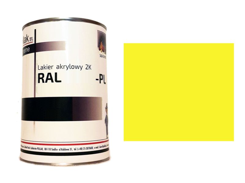 Lakier Akrylowy 2K RAL 1018 ZOLTY CYNKOWY 1 L