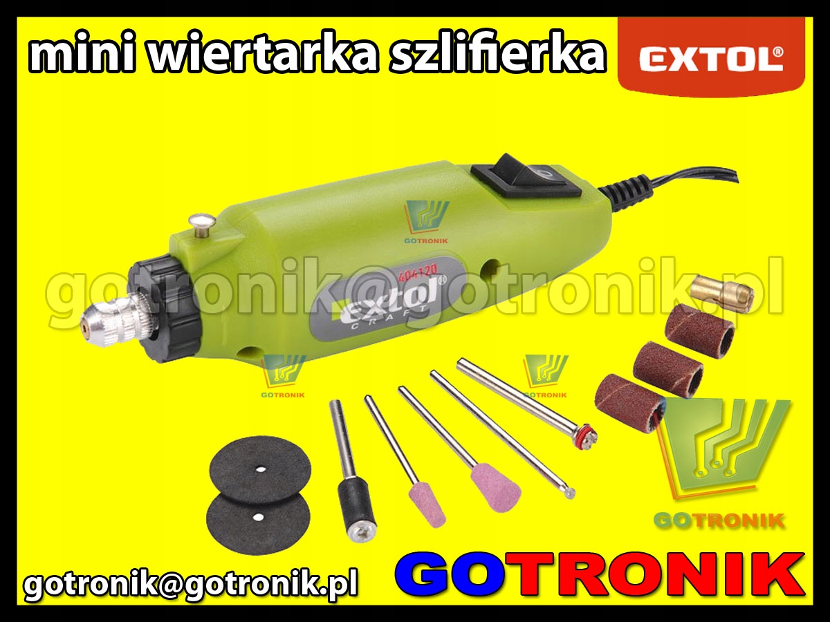 Extol шлифовальный станок с блоком питания 12000obr / min 404120
