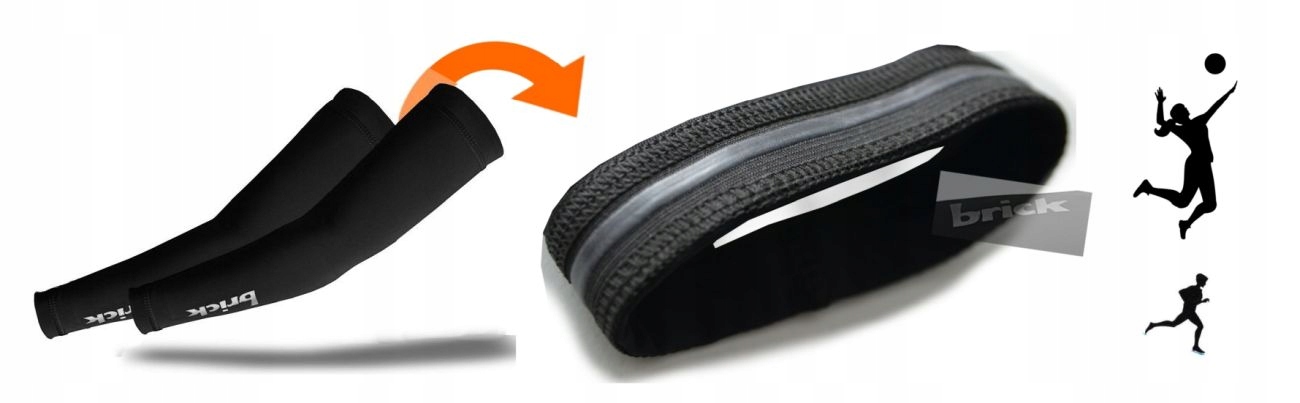 RĘKAWKI ARM ODBLASK SILIKON STABIL OSŁONA M/L Rozmiar M