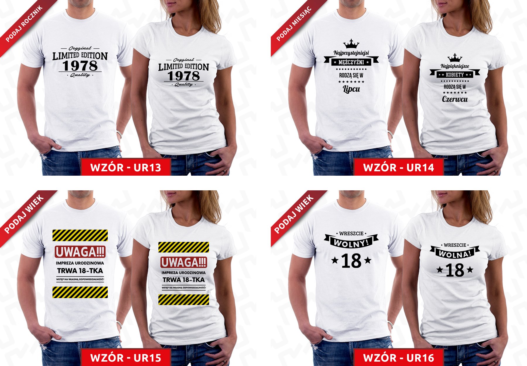 KOSZULKA NA URODZINY 18 20 30 40 50! PREZENT / M Rozmiar M