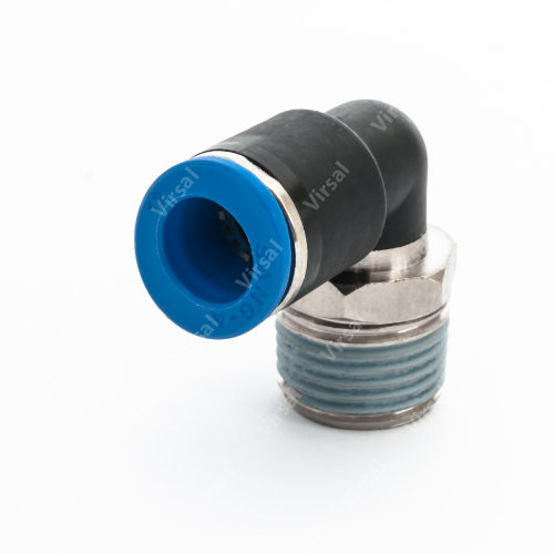 

Złącze Wtykowe Kątowe Kolanko Wąż 6 mm Gwint 1/8''