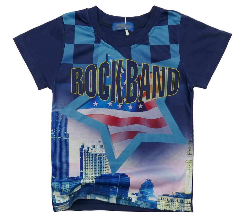 

Bluzka T-shirt Rock Band 6 ok. 110 Navy
