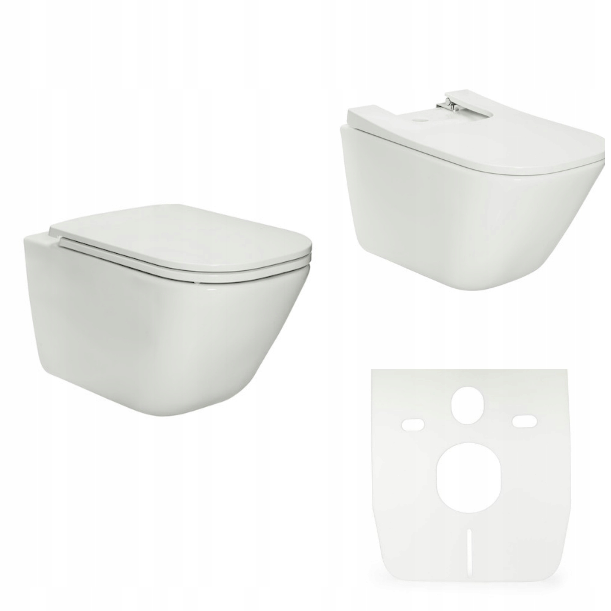 ROCA GAP RIMLESS miska WC bidet podwieszany deska 7737354117 - Allegro.pl