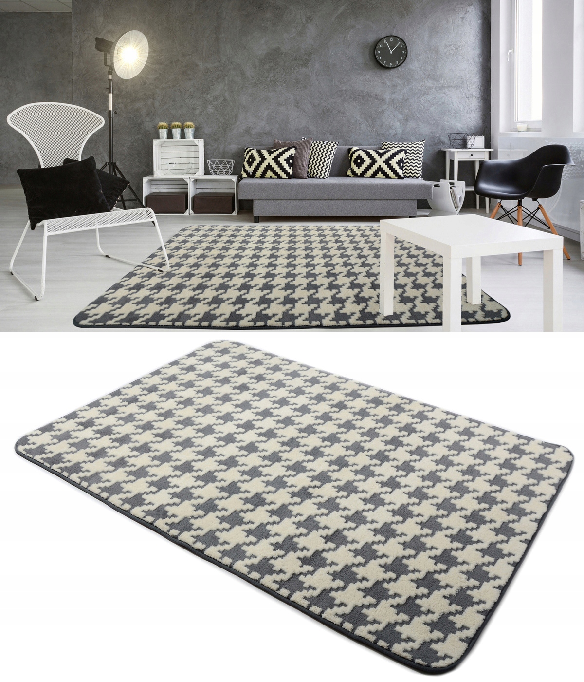 

Dywan 3D Plusz Mięciutki 160x230 Pepitka Norweski