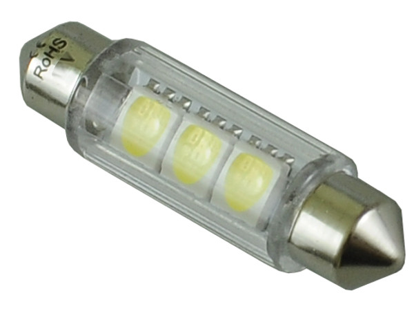 

żarówka Led 10x42 mm Smd C5W C10W Biała Ciepła 12V