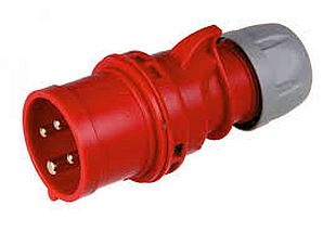 WTYCZKA siłowa 4x 32A 400V wtyk 4P IP44 PCE 024-6