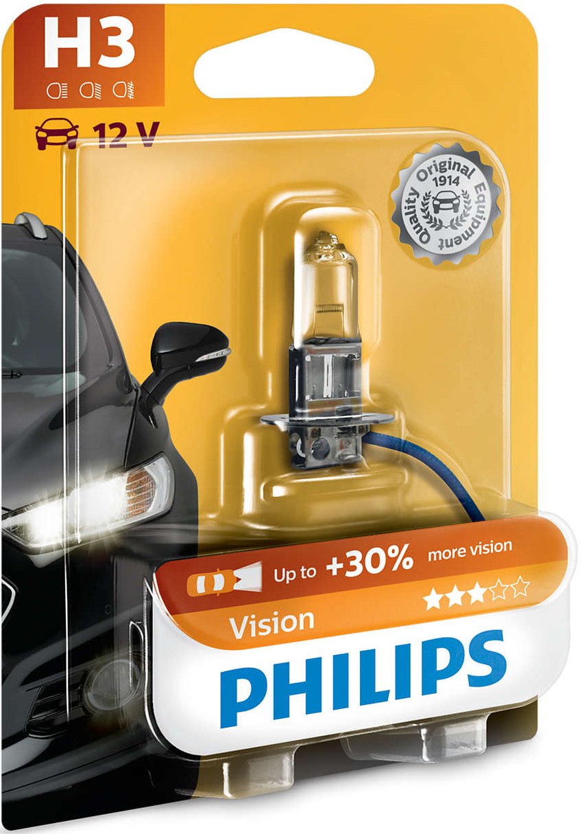 

Philips H3 Vision Premium blister +30% 12336PRB1