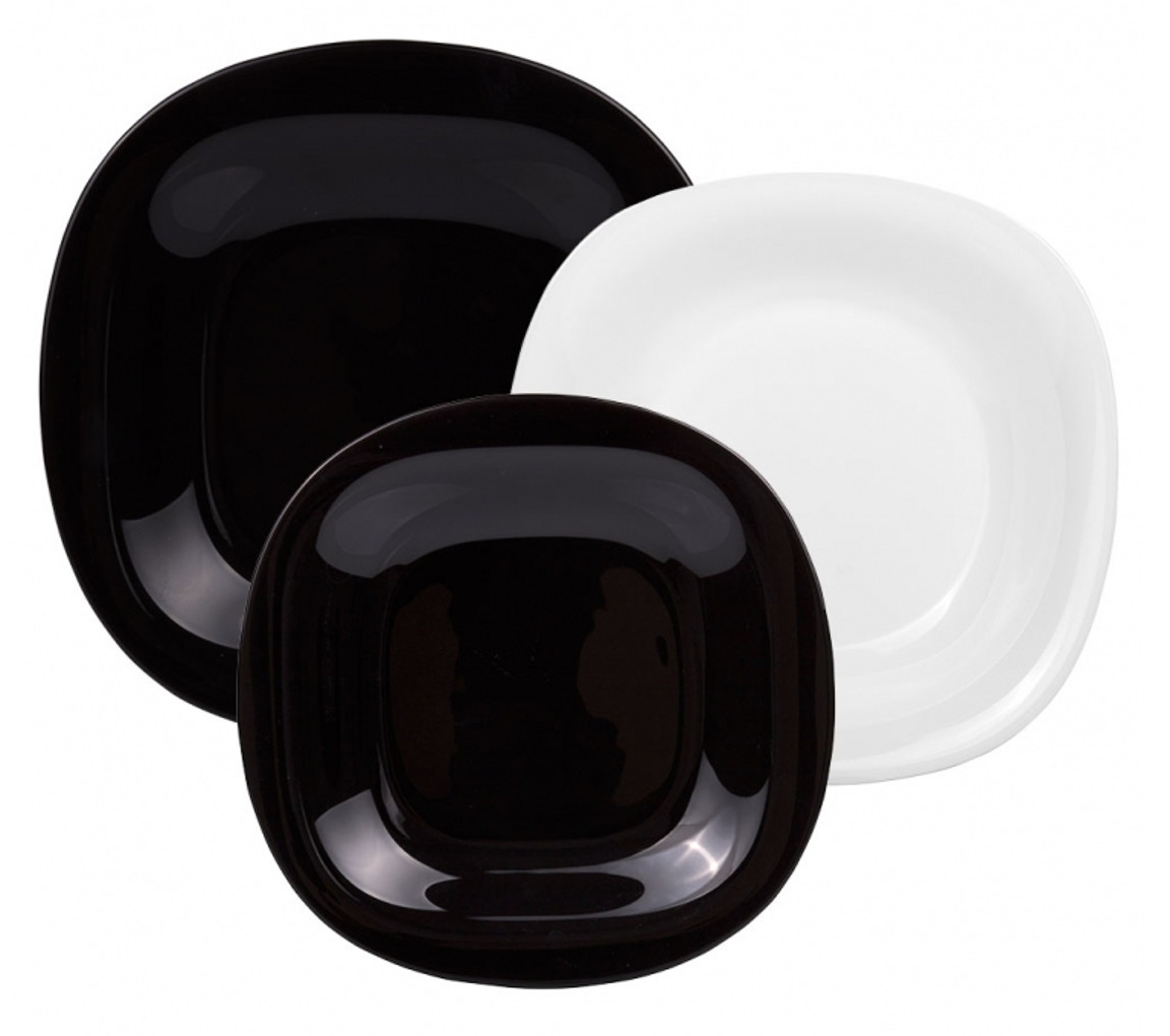 

Komplet obiadowy Luminarc White and Black 18 elem.