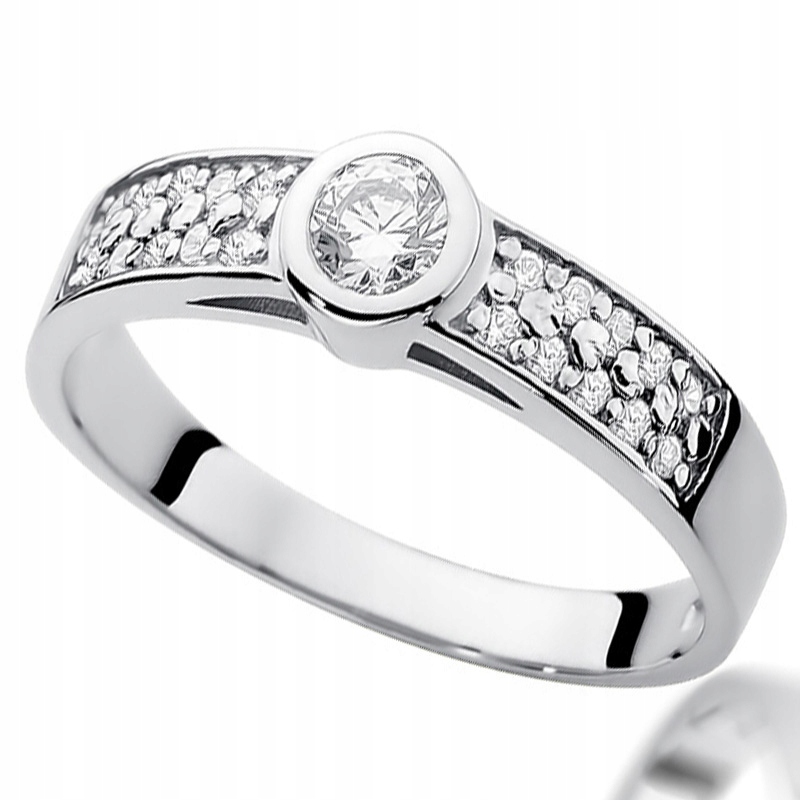 

Pierścionek Z Białego Złota Z Brylantami 0,35ct