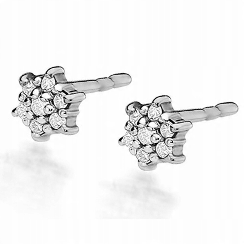 

Kolczyki Z Białego Złota Z Brylantami 0,12ct