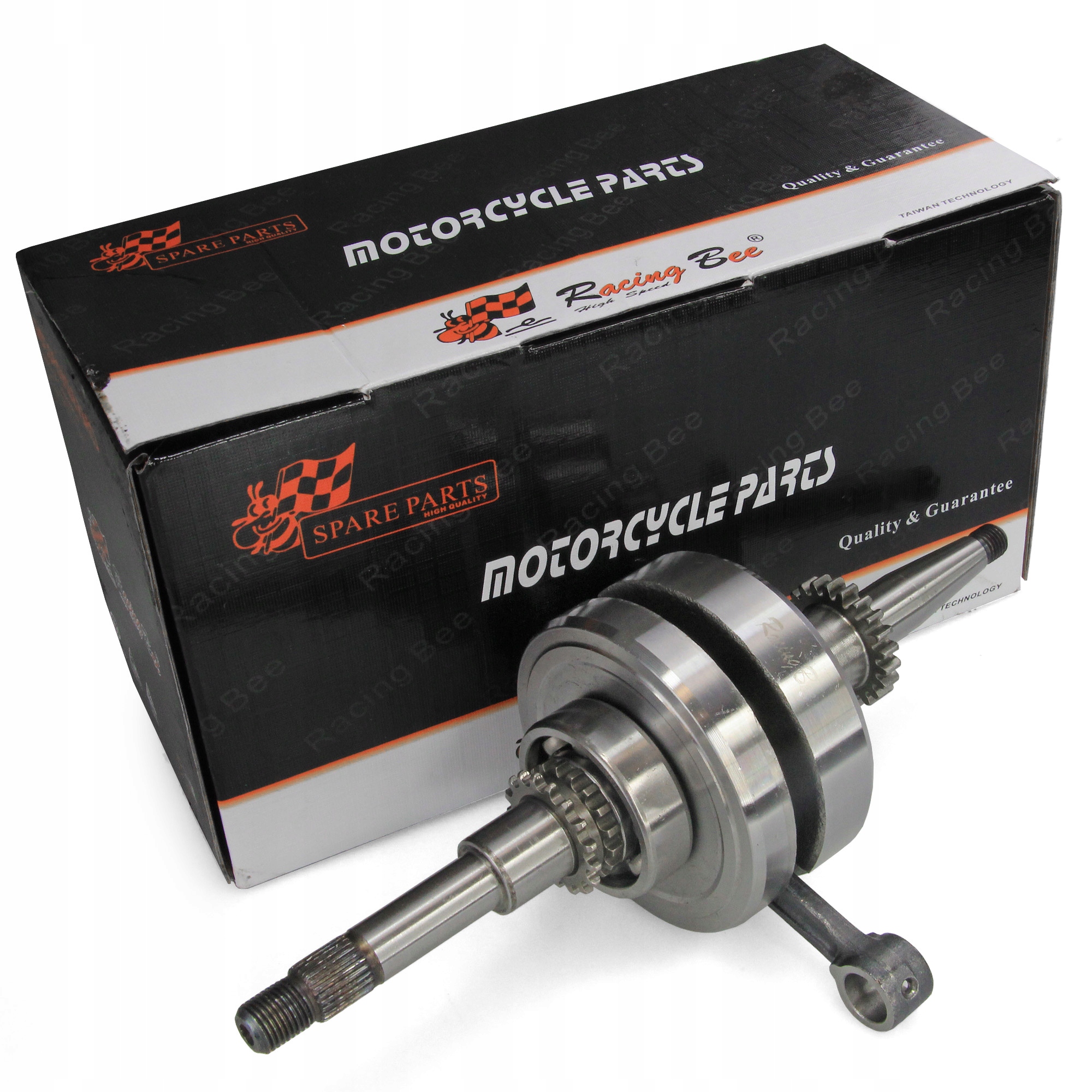 RB-0198651 - CRANKSHAFT скутер GY6 4T 16z 50/80 гоночная пчела