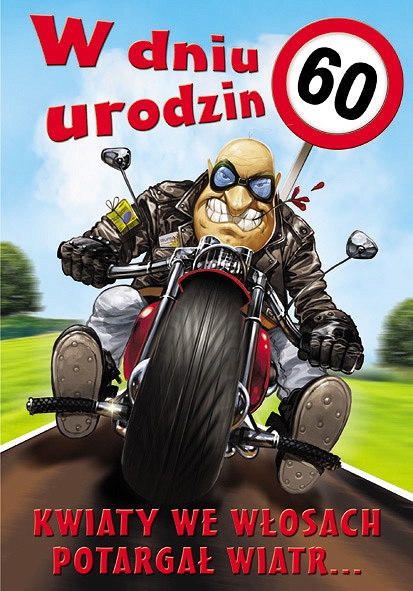 

Karnet na 60 Urodziny kartka Koperta C5 facet