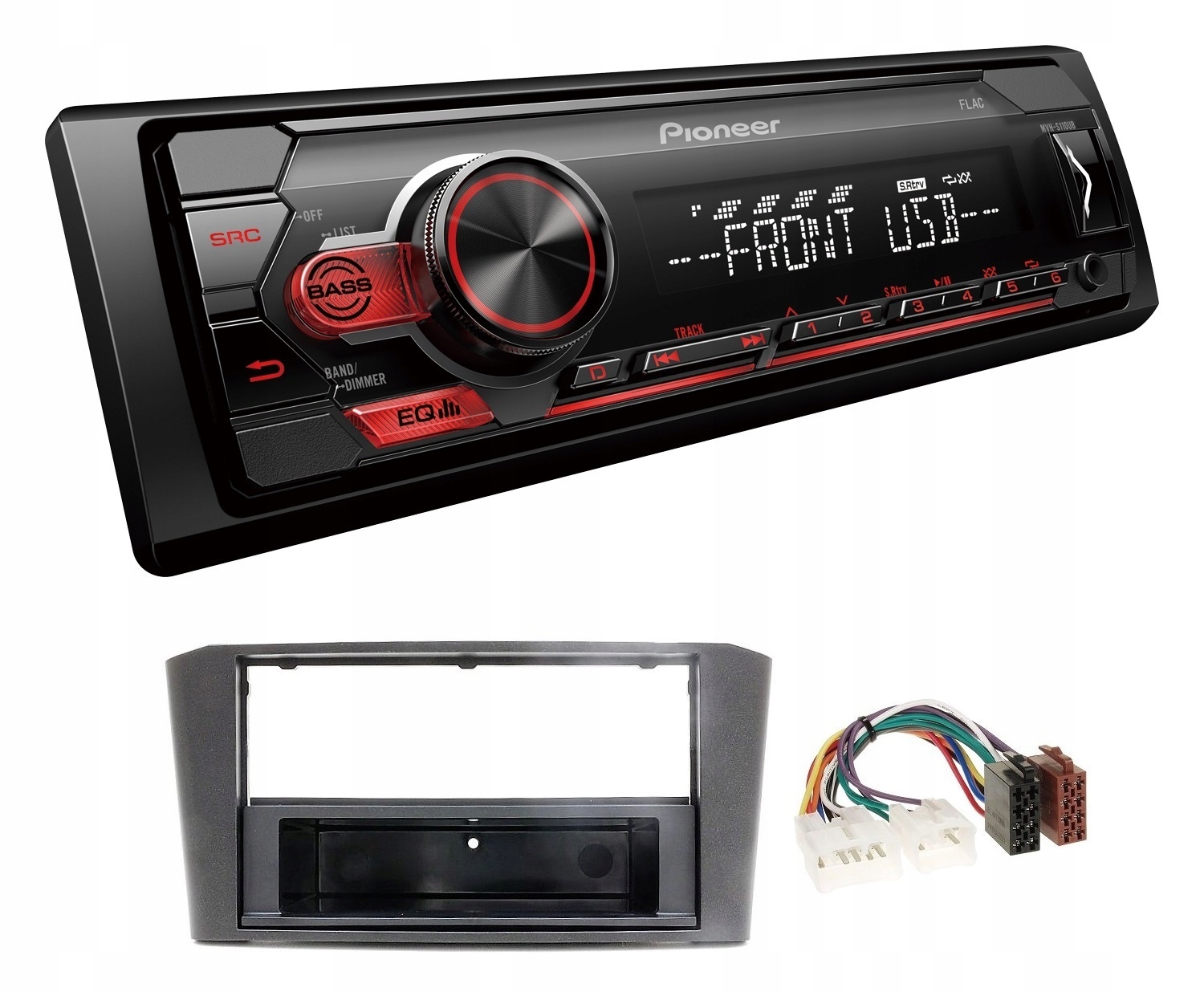 Pioneer MVH-S110UB Autorádio MP3 Usb Aux Toyota Avensis T25