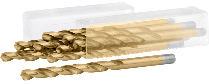 WIERTŁO DO METALU FI 1.1 MM TYTANOWE TYTAN 10 SZT