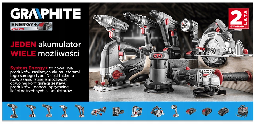 PILARKA TARCZOWA AKUMULATOROWA GRAPHITE 58G008 Marka Graphite