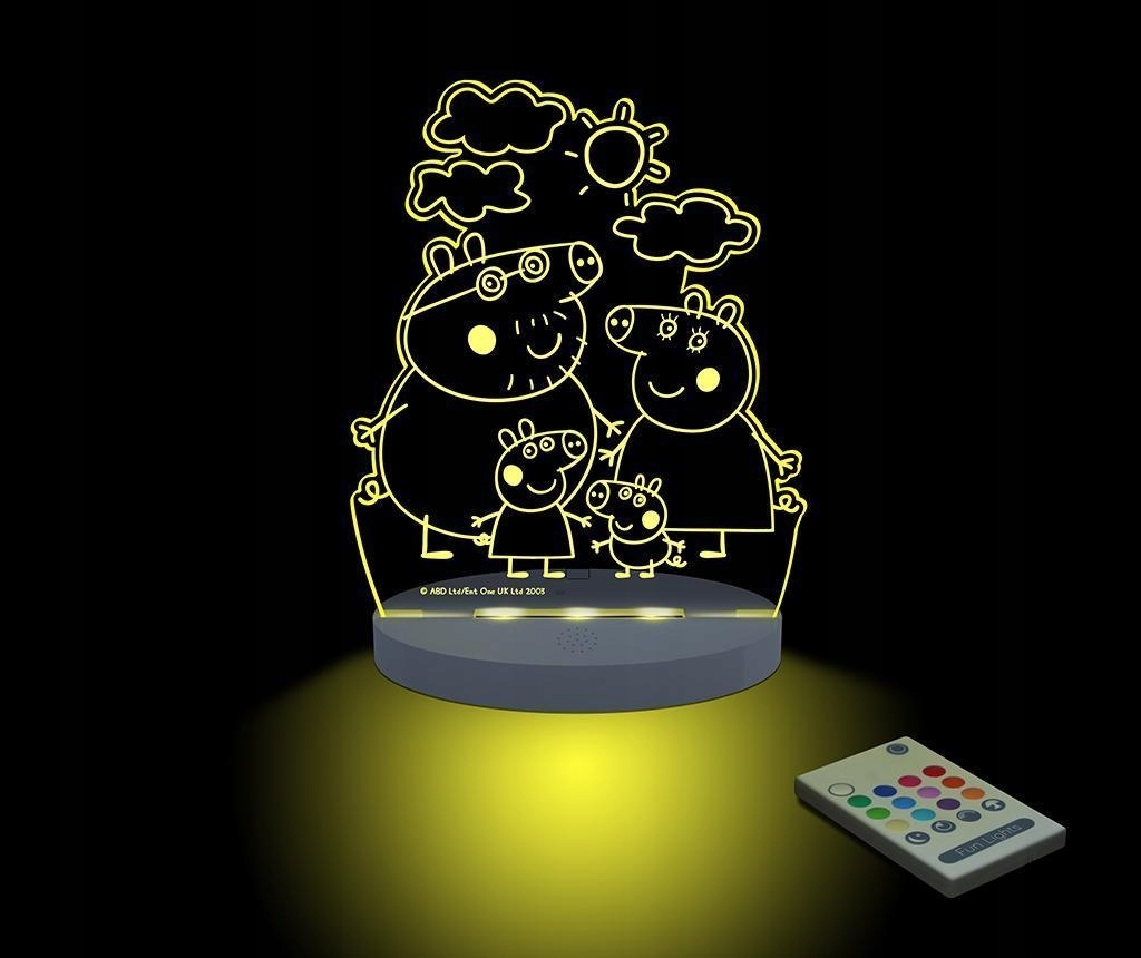 LAMPKA NOCNA - CZUWAJĄCA LED Aloka * ŚWINKA PEPA *